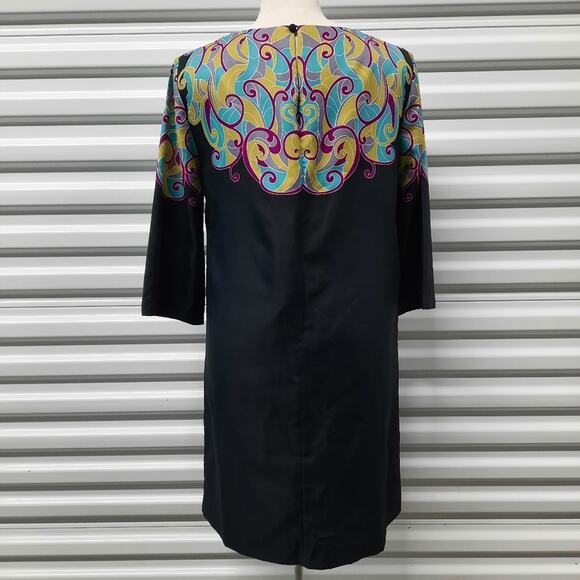 Y2K Retro Banana Republic Artsy Boho Sheath Dress Womens Small Baroque Chic - Picture 3 of 10